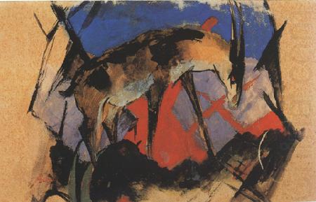 Franz Marc lbex (mk34) china oil painting image